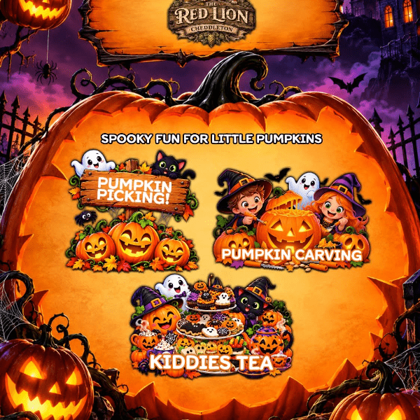 The Red Lion Cheddleton - Kids Pumpkin Carving banner image