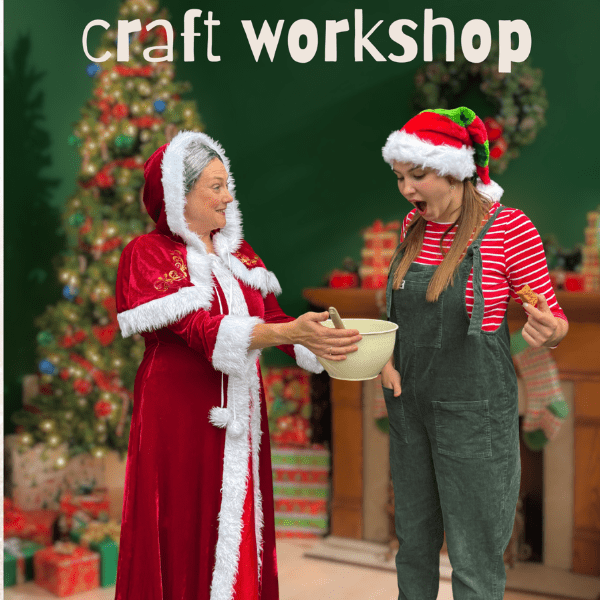 Christmas Craft Workshop with Mrs Claus and Elf banner image