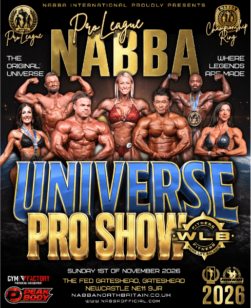 NABBA UNIVERSE 2026 banner image