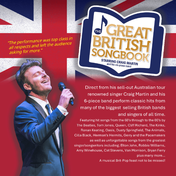 The Great British Songbook starring Craig Martin &amp; his Band banner image