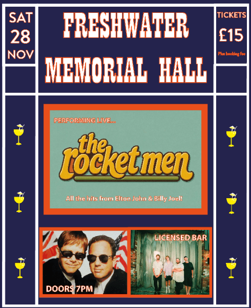 The Rocket Men - Freshwater Memorial Hall banner image