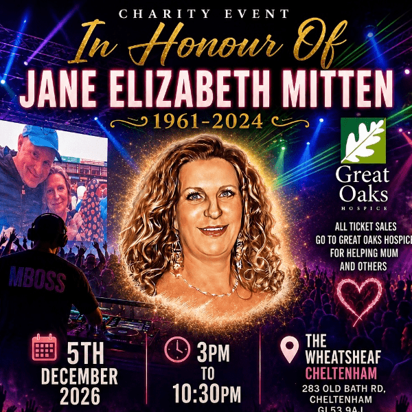 In Loving Memory of Jane Elizabeth Mitten &ndash; Charity Dance Night banner image