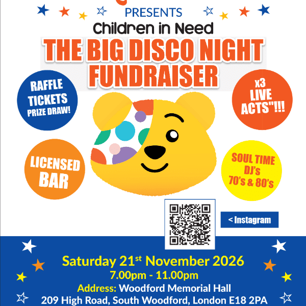 SOUTH WOODFORD Children in Need Fund Raiser banner image