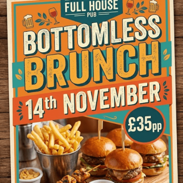 Get Ready for the Ultimate Bottomless Brunch! 3pm 🥂✨ banner image
