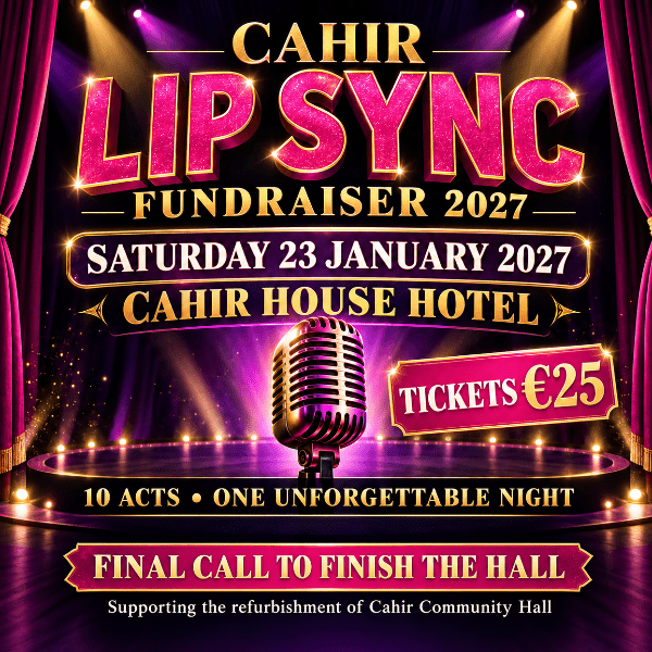Cahir Lip Sync Fundraiser 2027 banner image