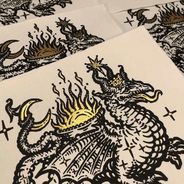 Beasts between the margins - Lino print workshop banner image