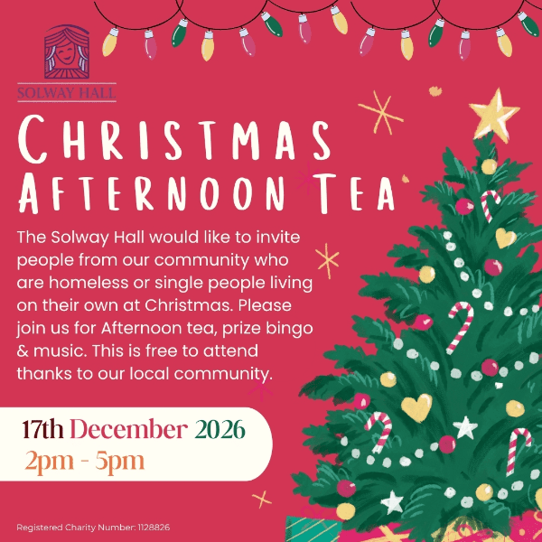 Christmas Afternoon Tea - For Homeless, Single people living on thier own/Lone parents banner image