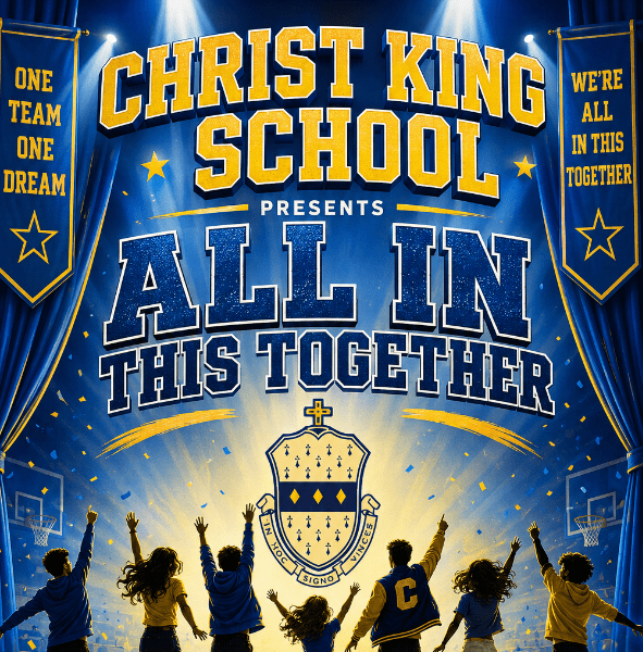 Christ King Girls' Secondary School students present "All in this Together" banner image