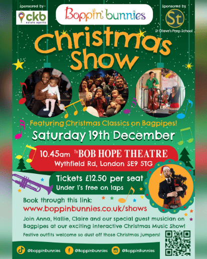 Boppin' Bunnies Christmas Show 2026 banner image