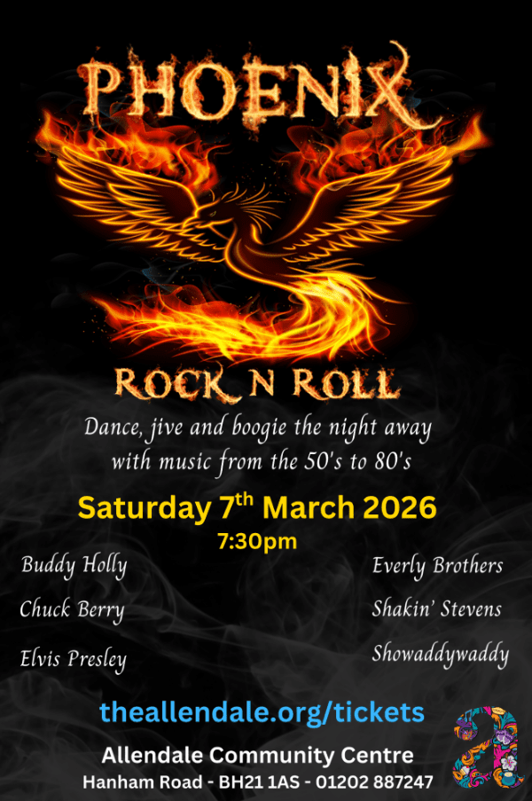 Phoenix Rock 'N' Roll at Allendale Centre event tickets from TicketSource
