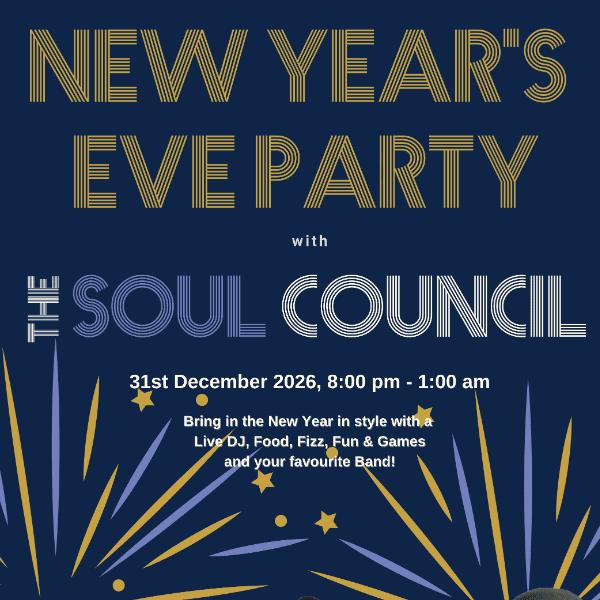 New Year's Eve Party 2026 banner image