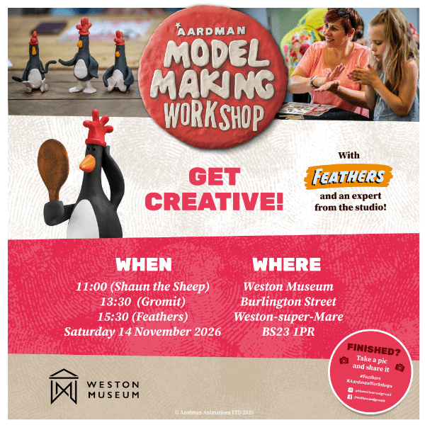 Aardman Model Making Workshop banner image