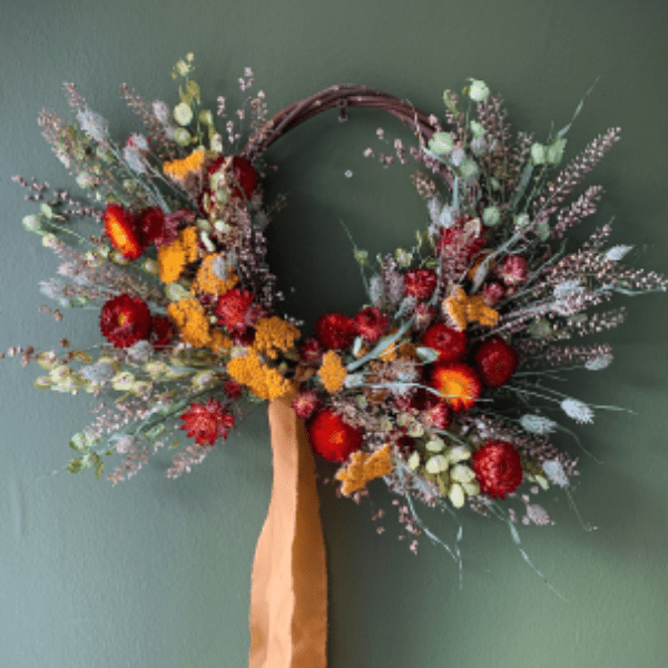 Autumnal Wreath Making with Rebecca & Scott from The Pretty Wild Flower Co