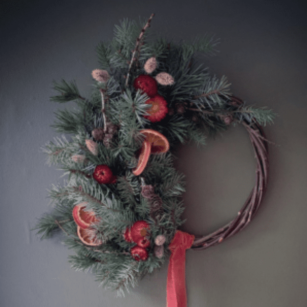 Christmas Wreath Making with Rebecca & Scott from The Pretty Wild Flower Co