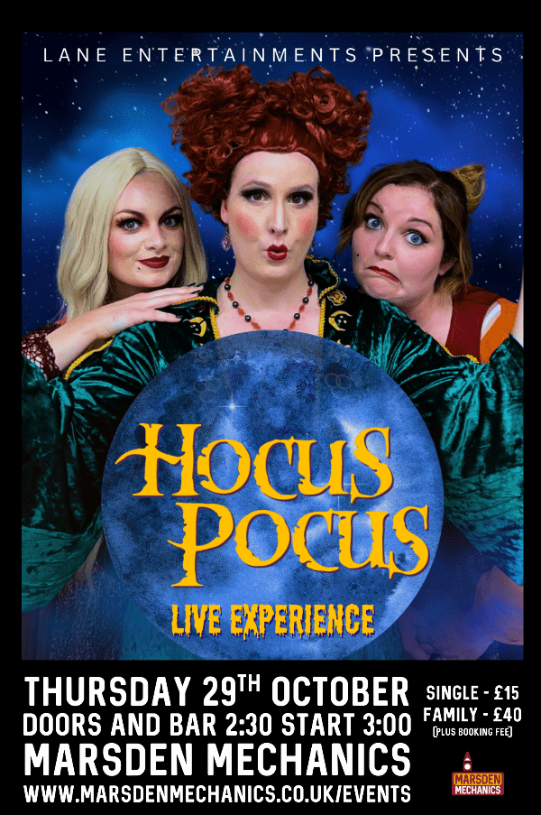 Hocus Pocus: Live Experience at Marsden Mechanics event tickets