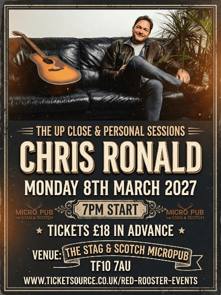 Up Close &amp; Personal Music Evening with Chris Ronald banner image