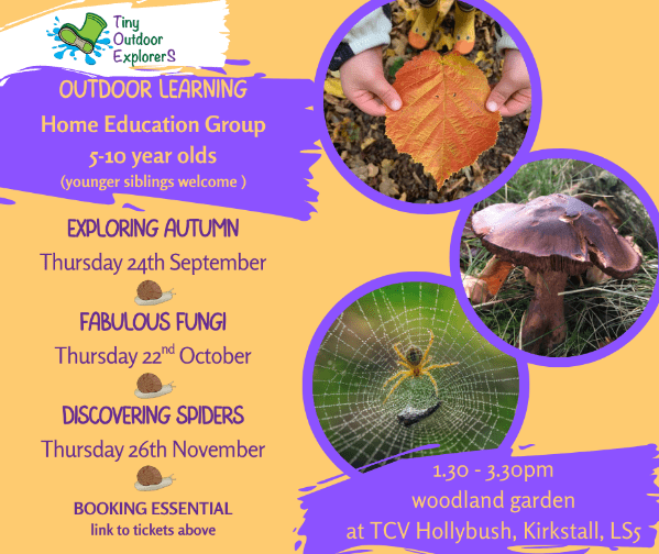 Autumn Term 3 session block booking, Outdoor Learning, Home Education Group banner image