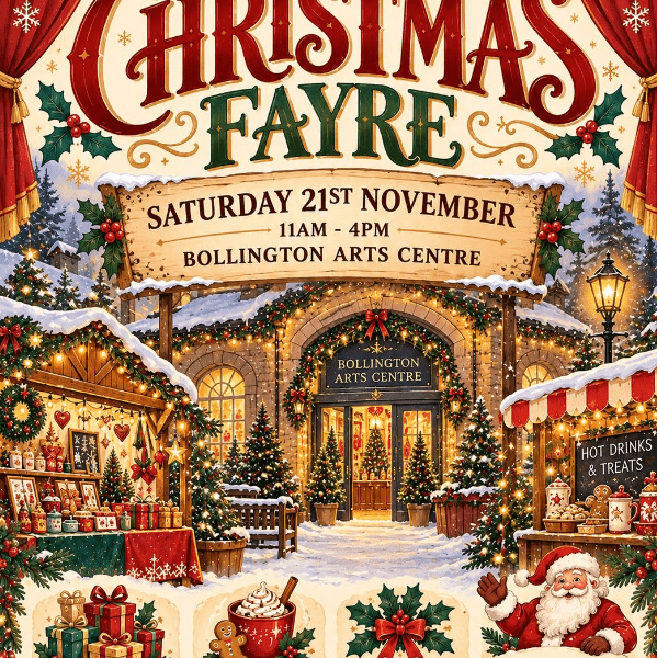 Visit Santa at Bollington Festivals Players Christmas Market banner image