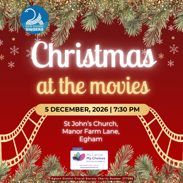 New Egham Singers: Christmas At The Movies banner image