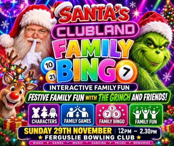 Paisley -SANTA &amp; FRIENDS FAMILY BINGO banner image