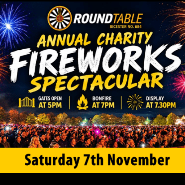 Bicester Fireworks Display 2026 banner image