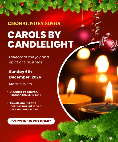 Choral Nova sings Carols by Candlelight banner image