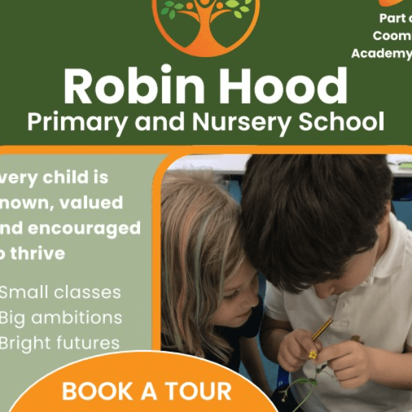 Robin Hood Primary and Nursery School - open event for prospective families banner image