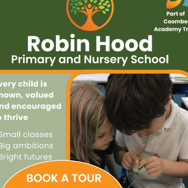 Robin Hood Primary and Nursery School - open event for prospective families banner image