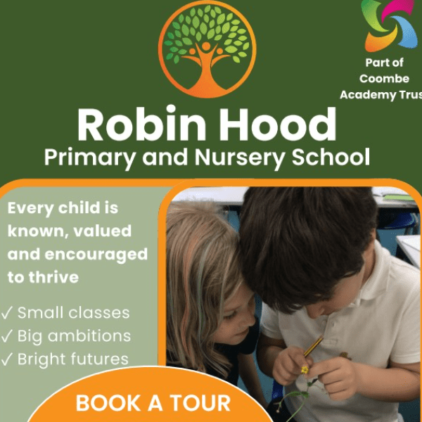 Robin Hood Primary and Nursery School - open event for prospective families banner image