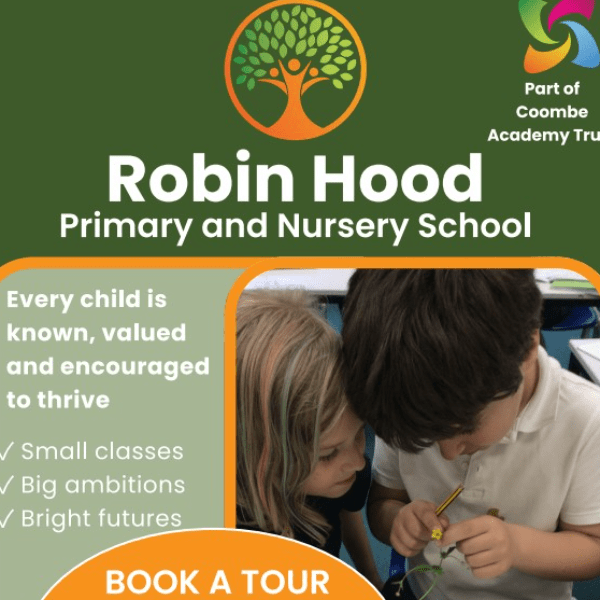 Robin Hood Primary and Nursery School - open event for prospective families banner image