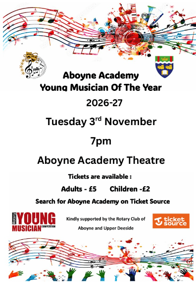Aboyne Academy Young Musician of the Year 2026 - 27 banner image
