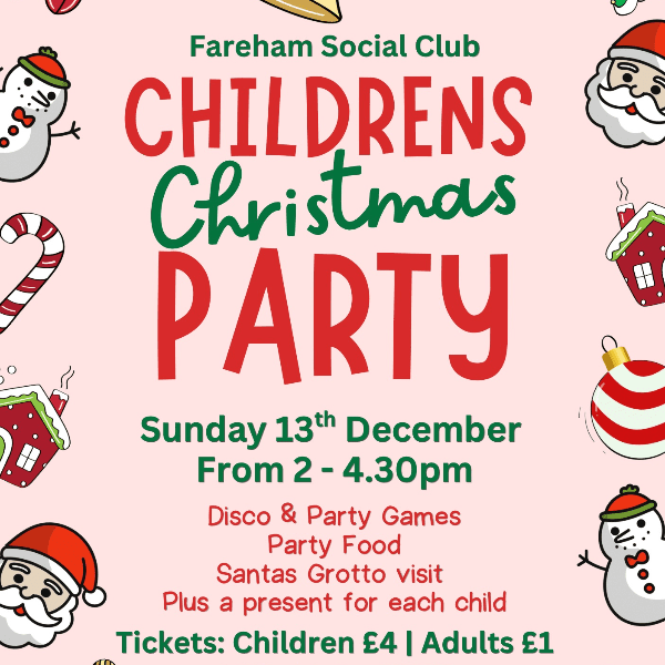 Childrens Christmas Party - Fareham Social Club banner image