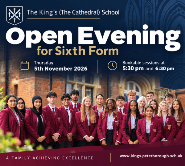 6th Form Open Evening banner image