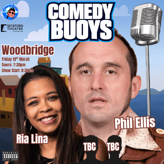 Comedy Buoys Woodbridge with headliner Phil Ellis banner image