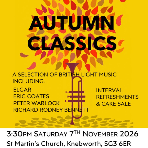 Stevenage Symphony Orchestra - Autumn Classics banner image