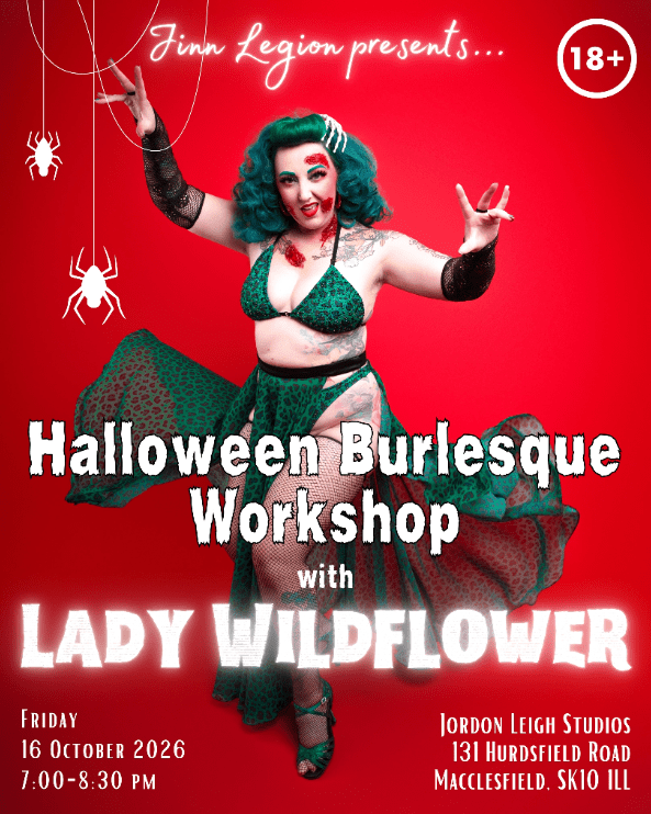 Halloween Burlesque Workshop with Lady Wildflower at Jordon Leigh