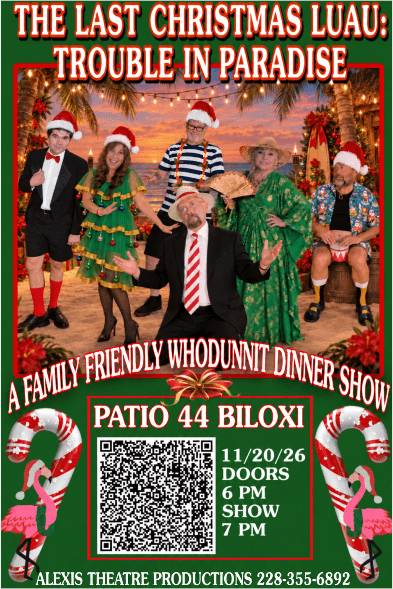 The Last Christmas Luau: Trouble In Paradise Interactive Family Friendly Whodunnit Patio 44 Biloxi banner image