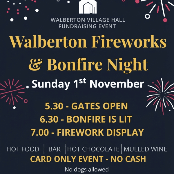 Walberton Fireworks &amp; Bonfire Night banner image