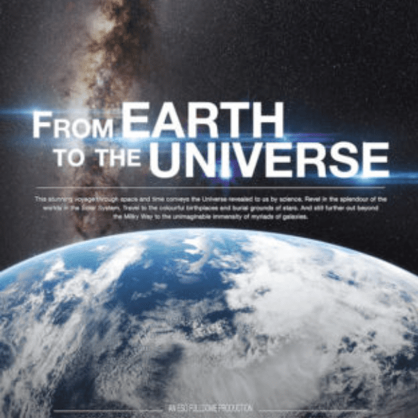 "From Earth to the Universe" banner image