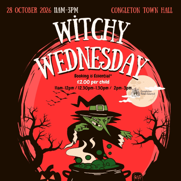 Witchy Wednesday in Congleton Town Hall banner image