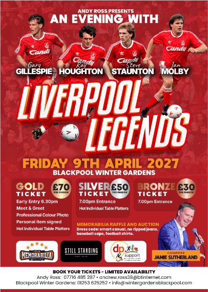 An Evening With Liverpool Legends banner image