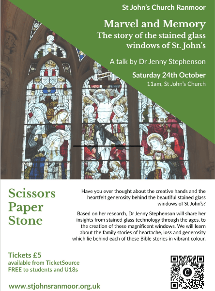 Scissors Paper Stone - The Commemorative Stained Glass of St John's banner image