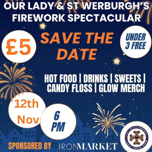 Our Lady &amp; St Werburghs Firework Spectacular banner image