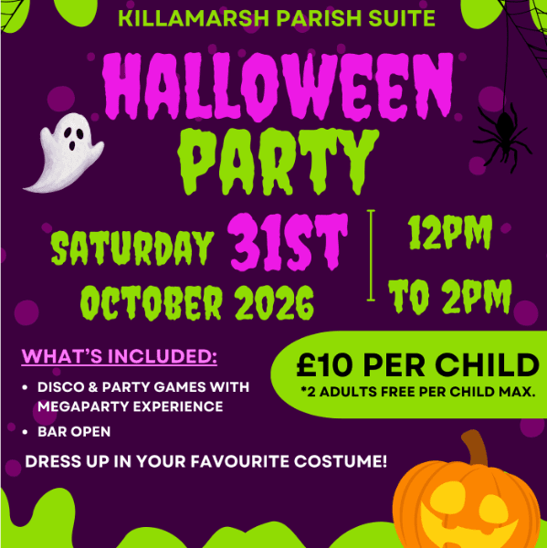 Kids Halloween Party 2026 banner image