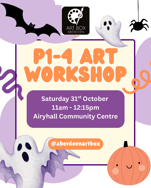 P1-4 Aberdeen Art Box October Halloween Workshop banner image