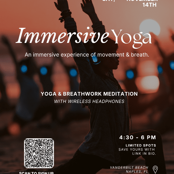 Immersive Yoga and breathwork at the beach banner image