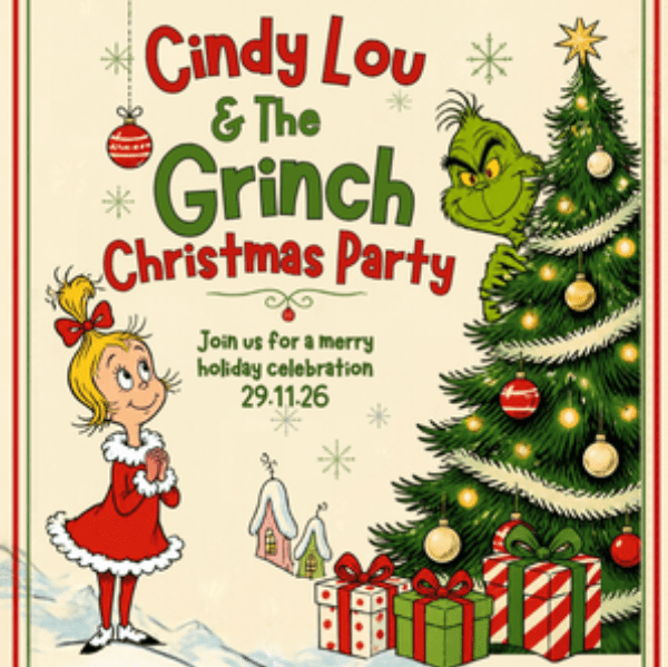 Cindy Lou &amp; The Grinch Children's Christmas Party banner image